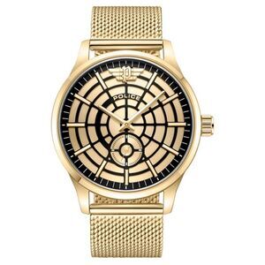 Police Gold Stainless Steel Dress Men's Watch
